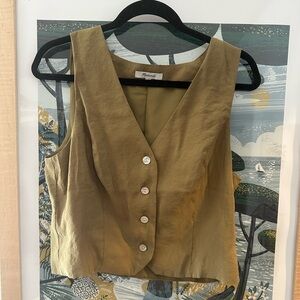 Madewell tan vest